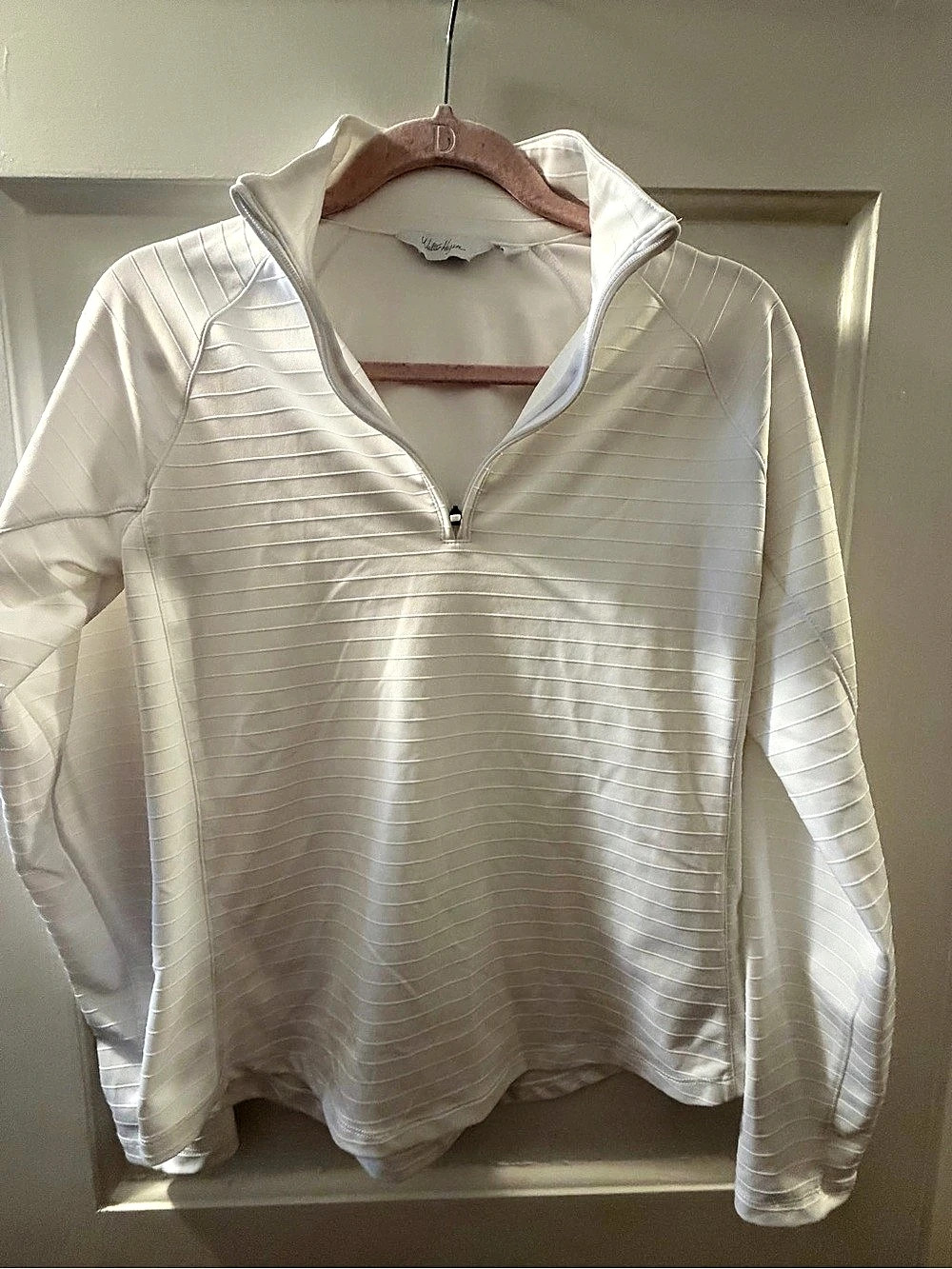 Walter Hagen Women'Small Performance 11 Lightweight 1/4 Zip Pullover White Small